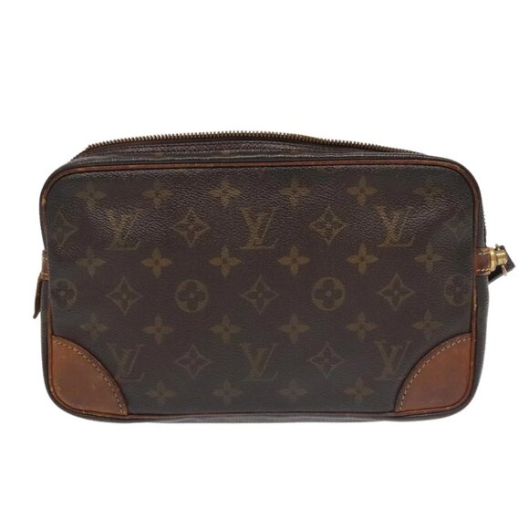 LOUIS VUITTON Monogram Marly Dragonne GM Clutch Bag M51825 LV Auth 95094 - Picture 3 of 15